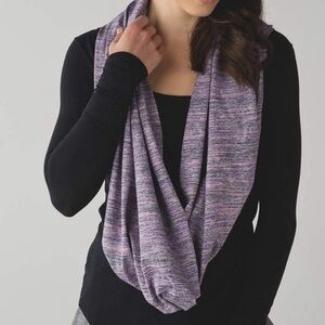 Lululemon Vinyasa Scarf Rulu Space Dye Camo Tender Violet Black Grape